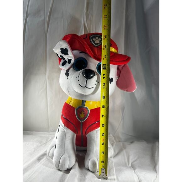 TY Beanie Boos Paw Patrol Marshall Plush Stuffed Toy 20" Glitter-Eye 2019 Nice - Picture 10 of 11